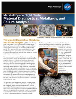 Material Diagnostics, Metallurgy, and Failure Analysis