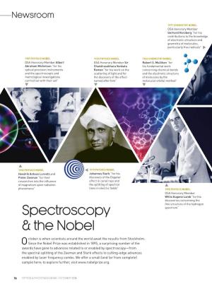 Spectroscopy & the Nobel