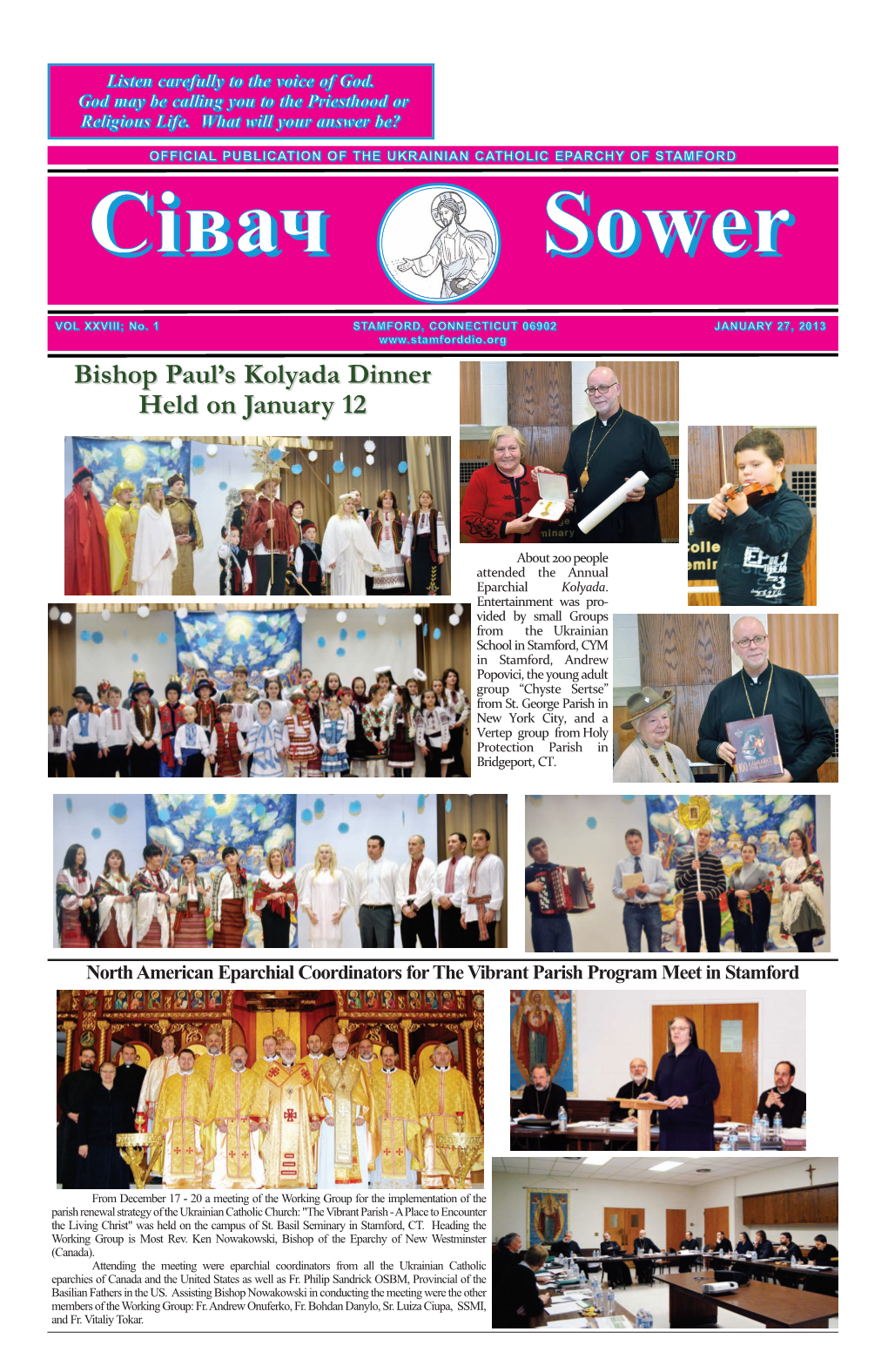 Bishop Paul's Kolyada Dinner Held on January 12