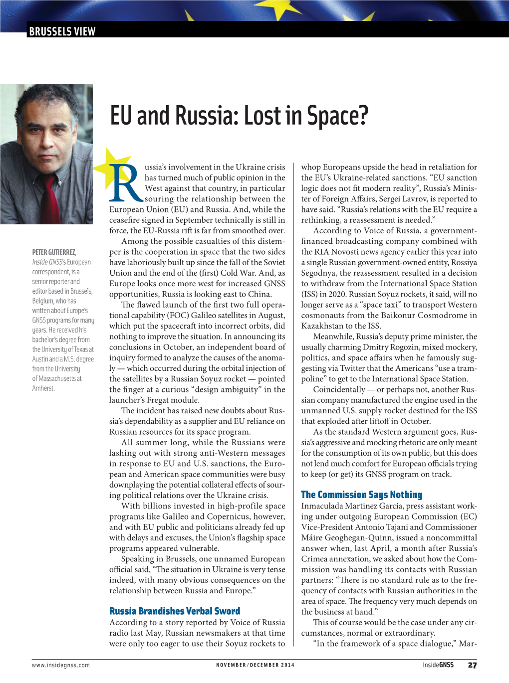 EU and Russia: Lost in Space?