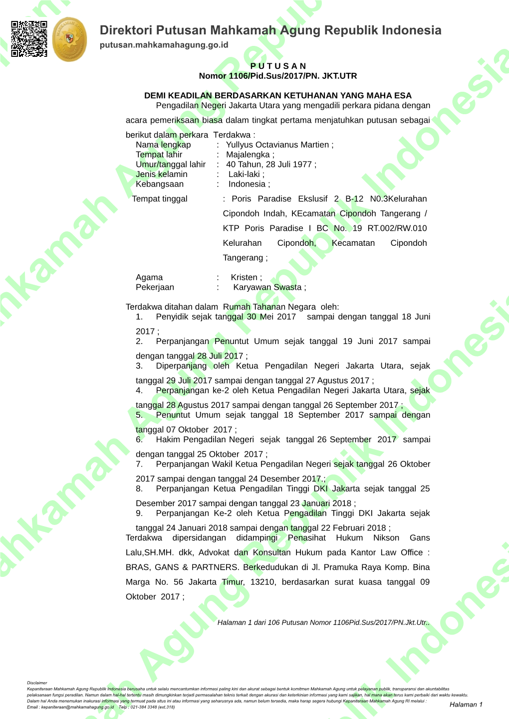 Mahkamah Agu Mahkamah Agung Republik Indo Mahkamah Agung Republik Indonesia Hkamah Agung Republik Indonesia Epublik Indonesia