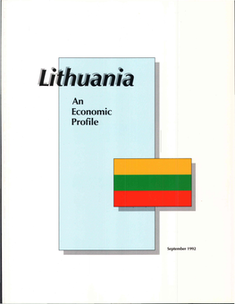 Lithuania: an Economic Profile