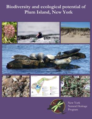 Biodiversity and Ecological Potential of Plum Island, New York