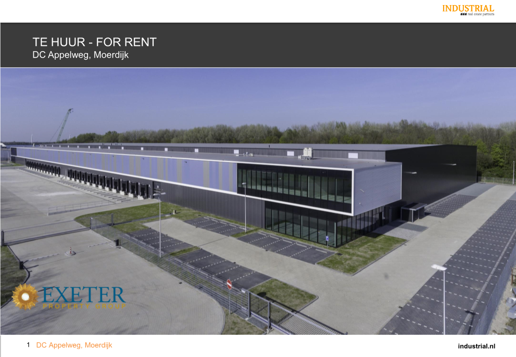 TE HUUR - for RENT DC Appelweg, Moerdijk