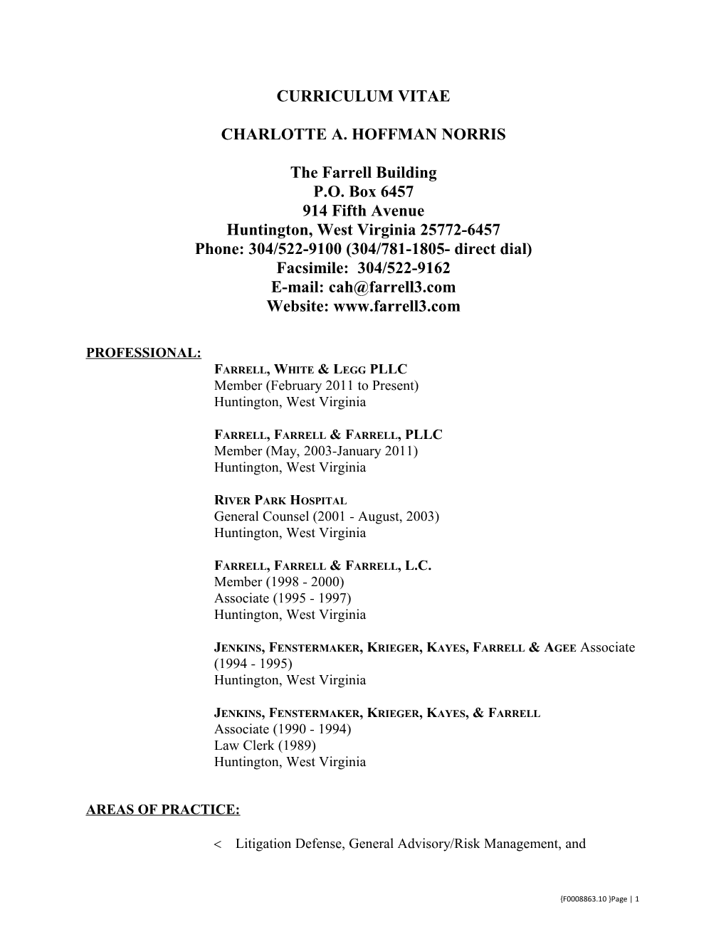 Charlotte Hoffman Norris CV (F0008863.DOC;10)