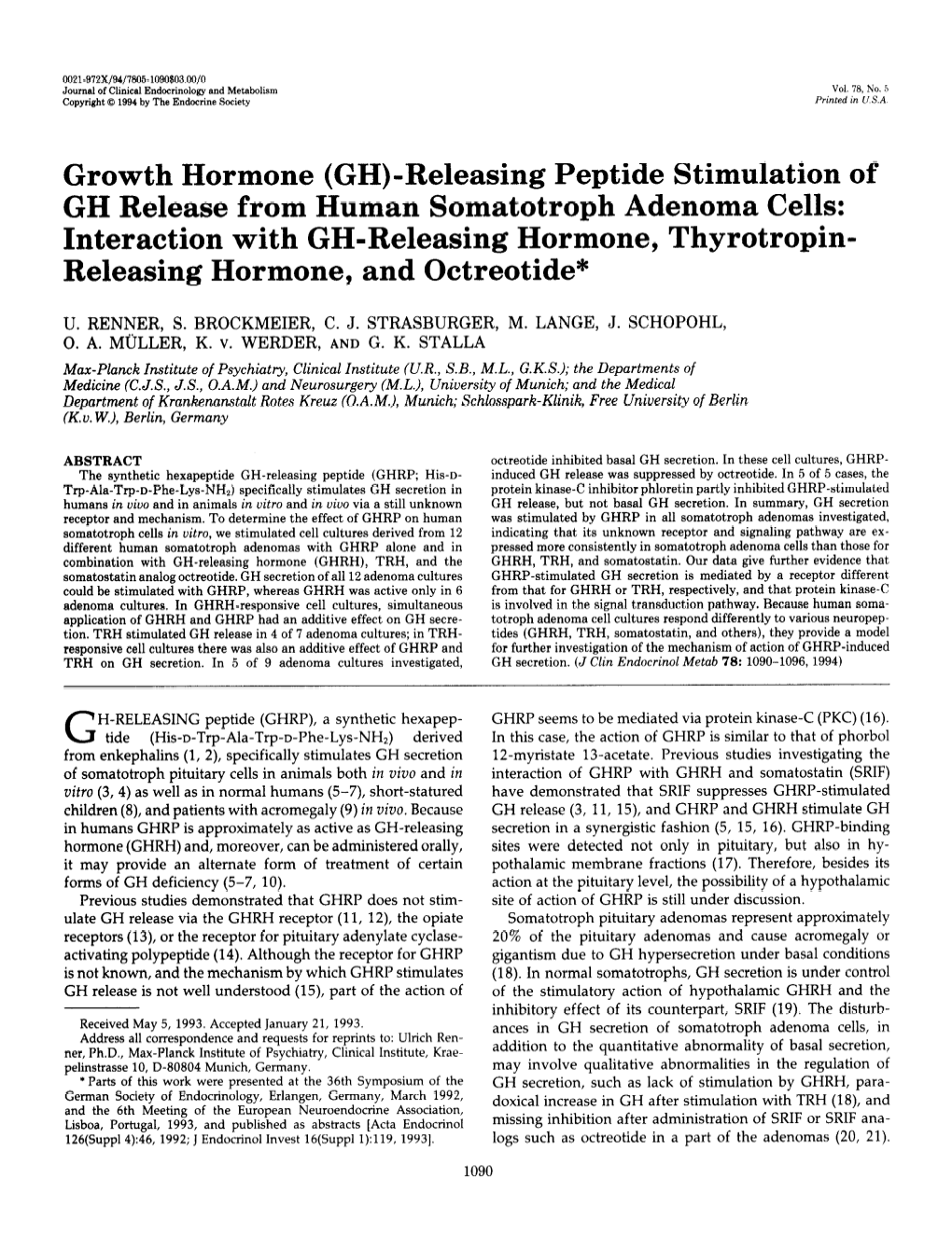 Growth Hormone (GH)-Releasing