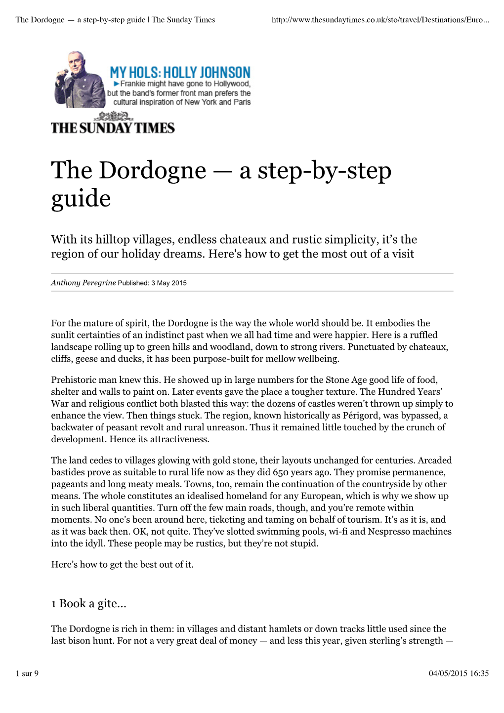 A Step-By-Step Guide | the Sunday Times