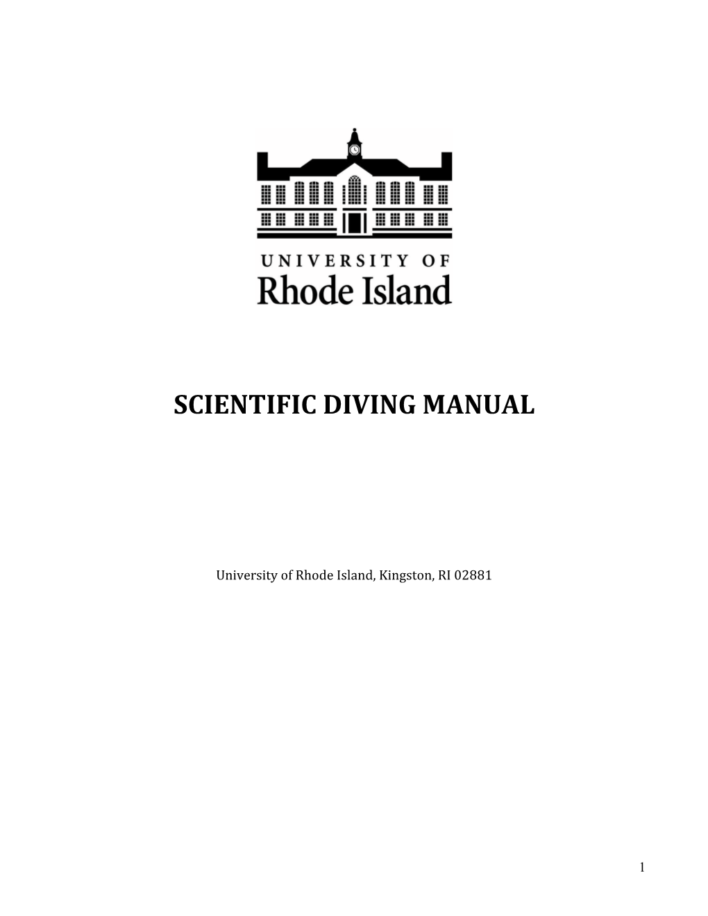 Dive Safety Manual