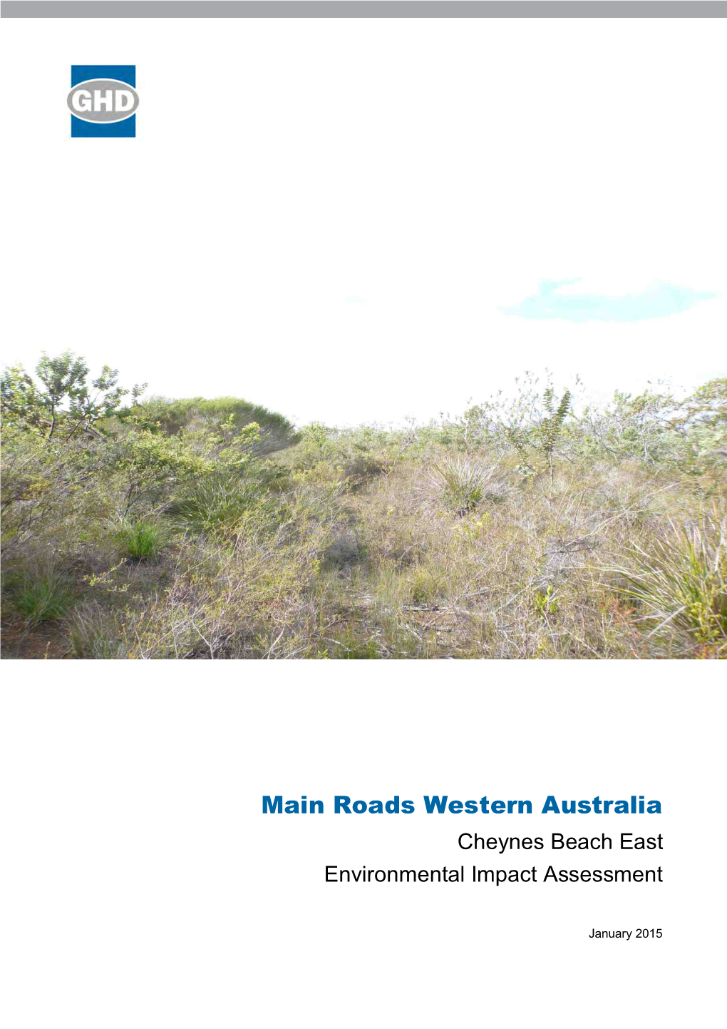 Main Roads Western Australia Cheynes Beach East Environmental Impact Assessment