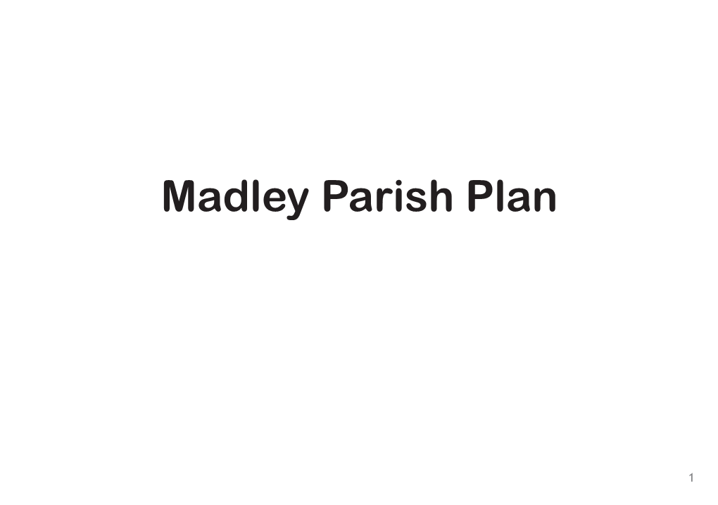 Madley Parish Plan