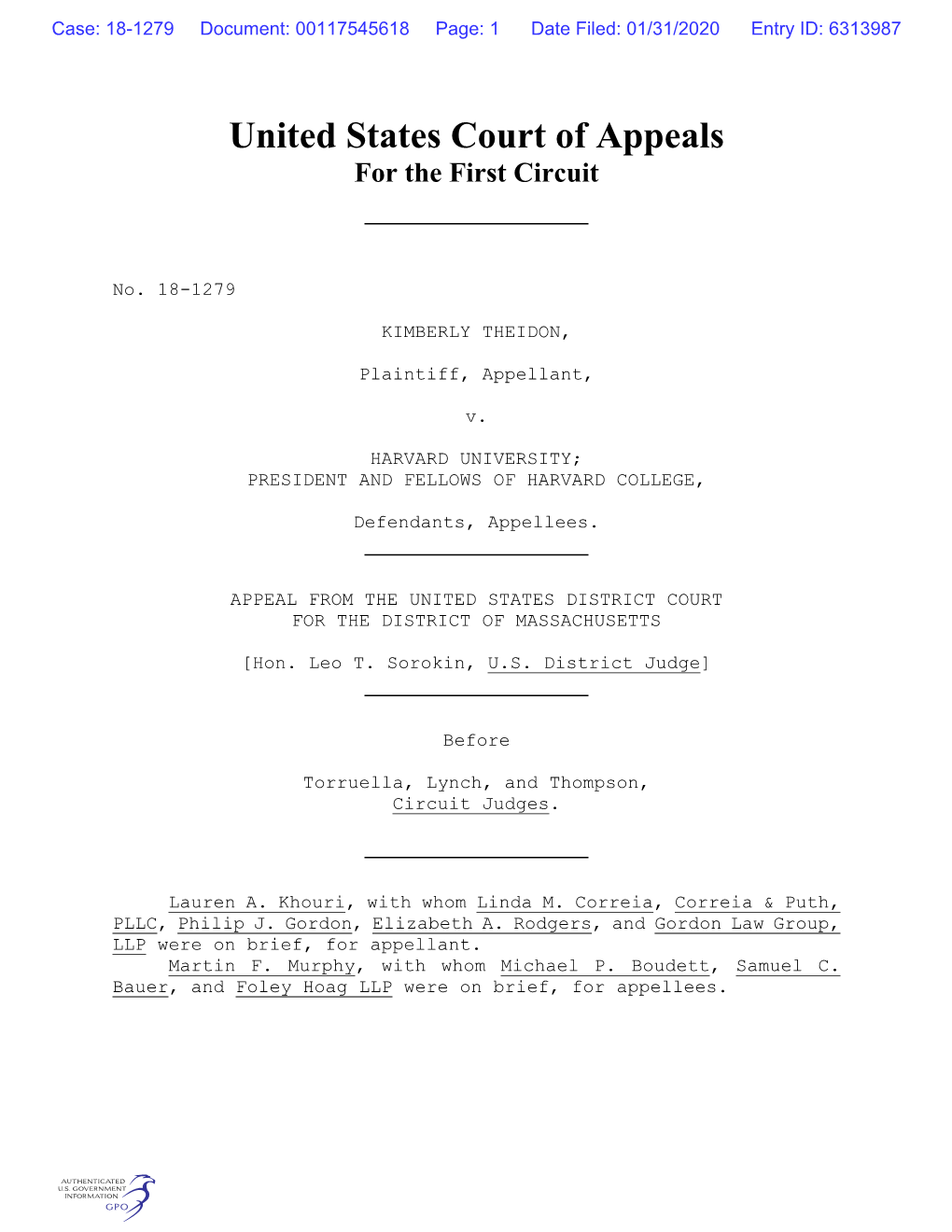 United States Court of Appeals for the First Circuit