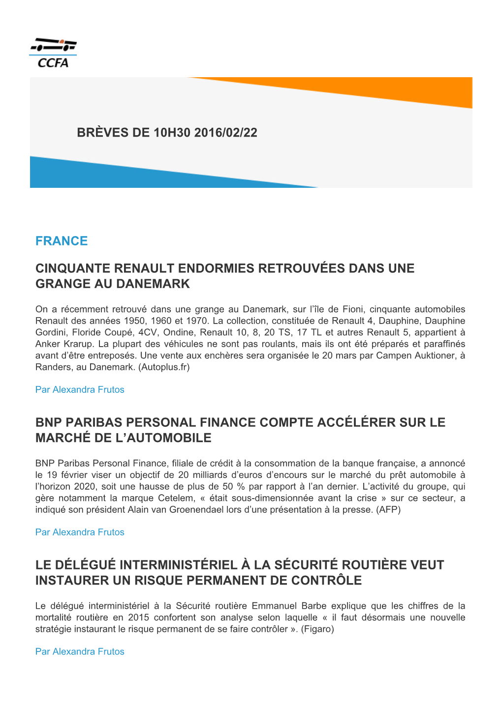 France Cinquante Renault Endormies Retrouvées