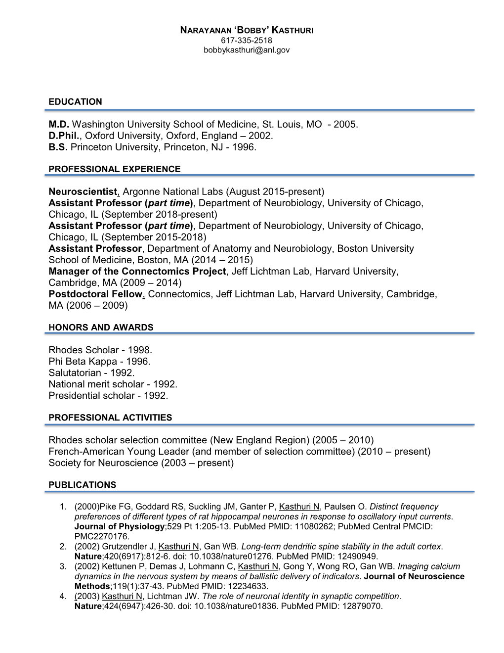 Curriculum Vitae