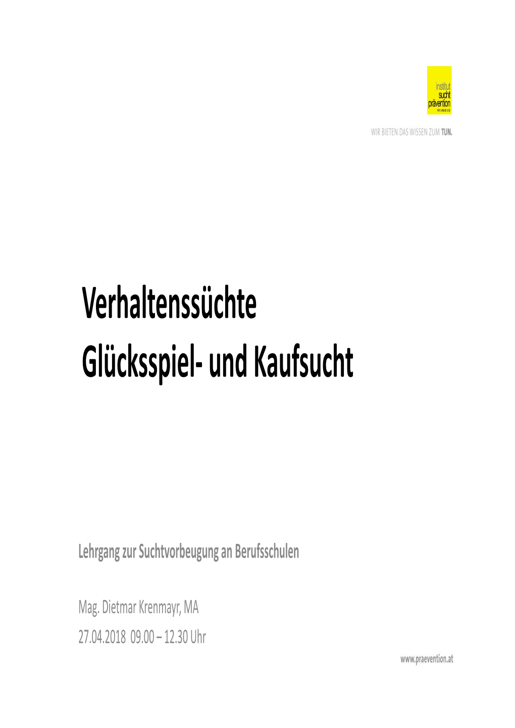 Glücksspiel & Kaufen