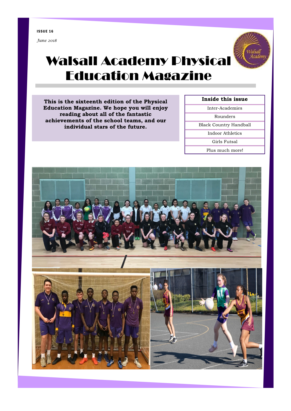 Walsall Academy Physical Education Magazine