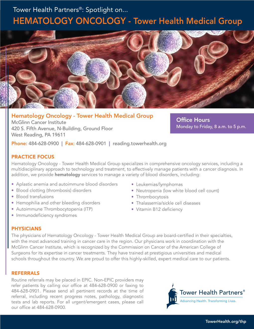 HEMATOLOGY ONCOLOGY - Tower Health Medical Group