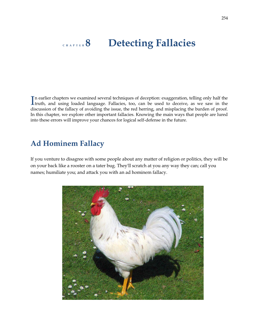 C H a P T E R 8 Detecting Fallacies