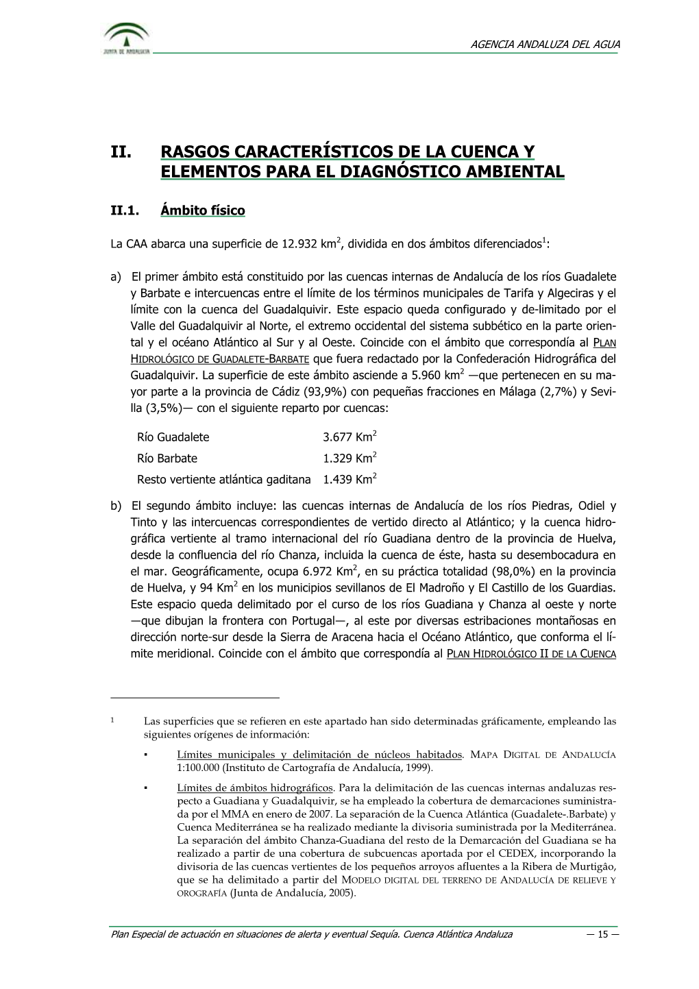 Ii. Rasgos Característicos De La Cuenca Y Elementos Para El Diagnóstico Ambiental