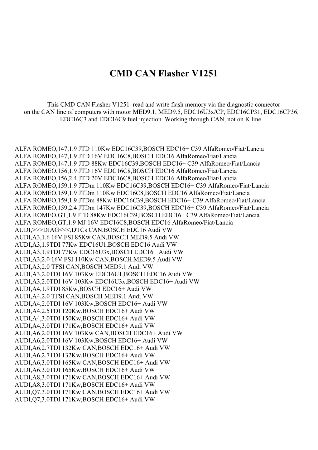 CMD CAN Flasher V1251