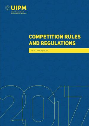 Competition Rules and Regulations