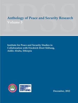 Anthology of Peace and Security Research Volume 3