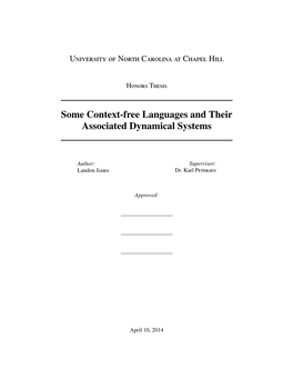 Some Context-Free Languages and Their Associated Dynamical Systems