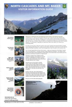 North Cascades and Mt. Baker Visitor Information Guide