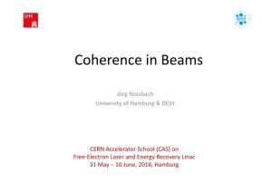 Coherence in Beams