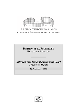 Internet: Case-Law of the European Court of Human Rights