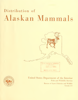 Circular 211. Distribution of Alaskan Mammals