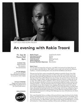 An Evening with Rokia Traoré