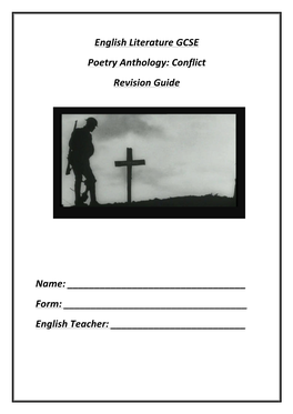 Conflict Poetry Revision Guide