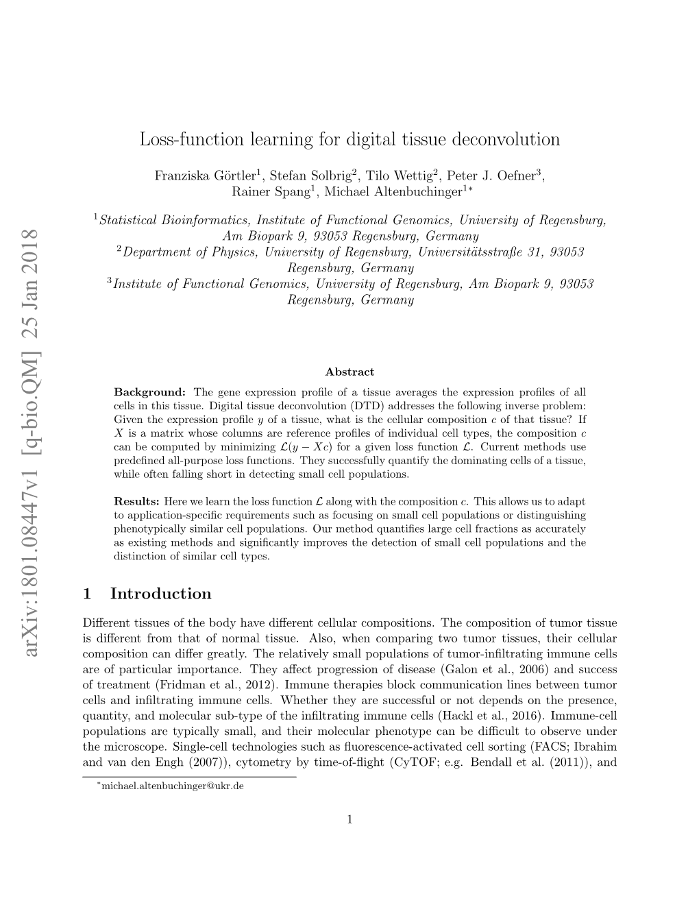 Loss-Function Learning for Digital Tissue Deconvolution