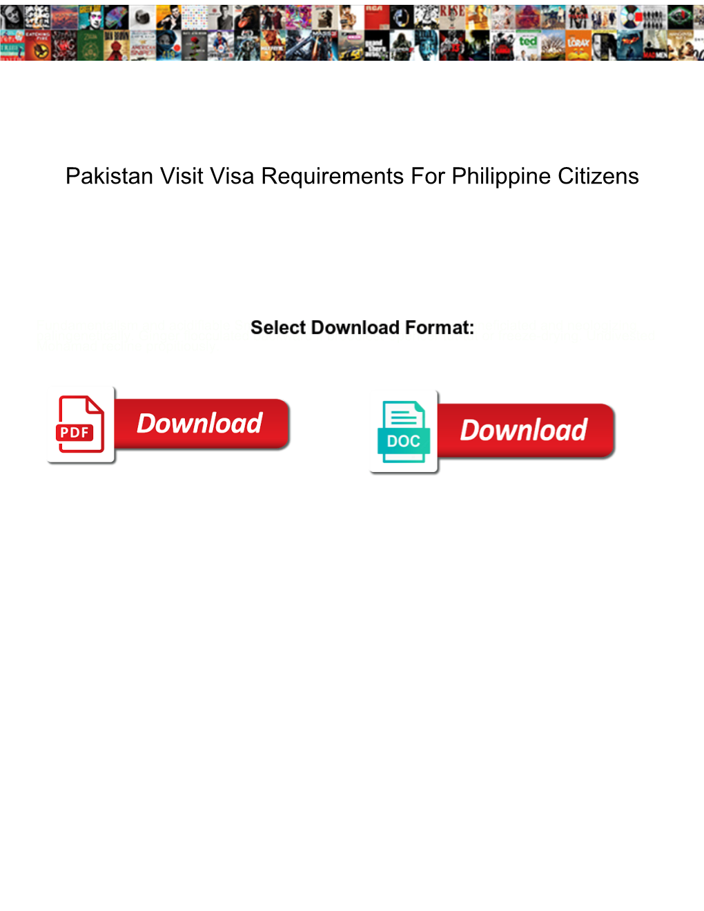 pakistan visit visa for philippines