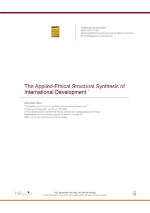 The Applied-Ethical Structural Synthesis of International Development 1