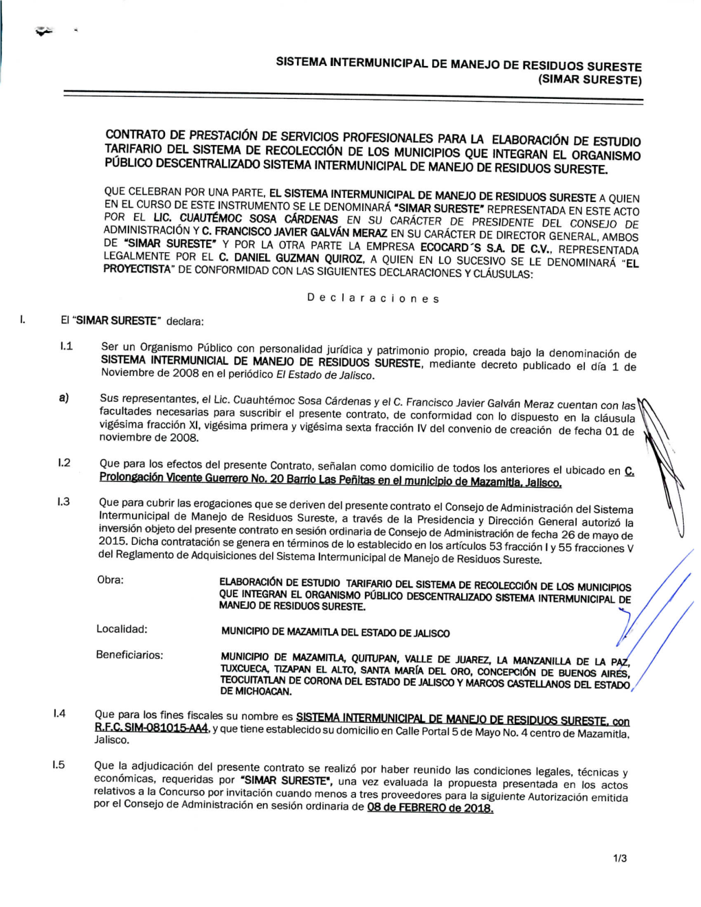 Contrato De Prestación De Servicios Profesionales - DocsLib