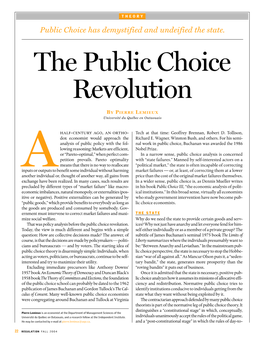 The Public Choice Revolution