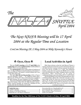 NASFA 'Shuttle' Apr 2004
