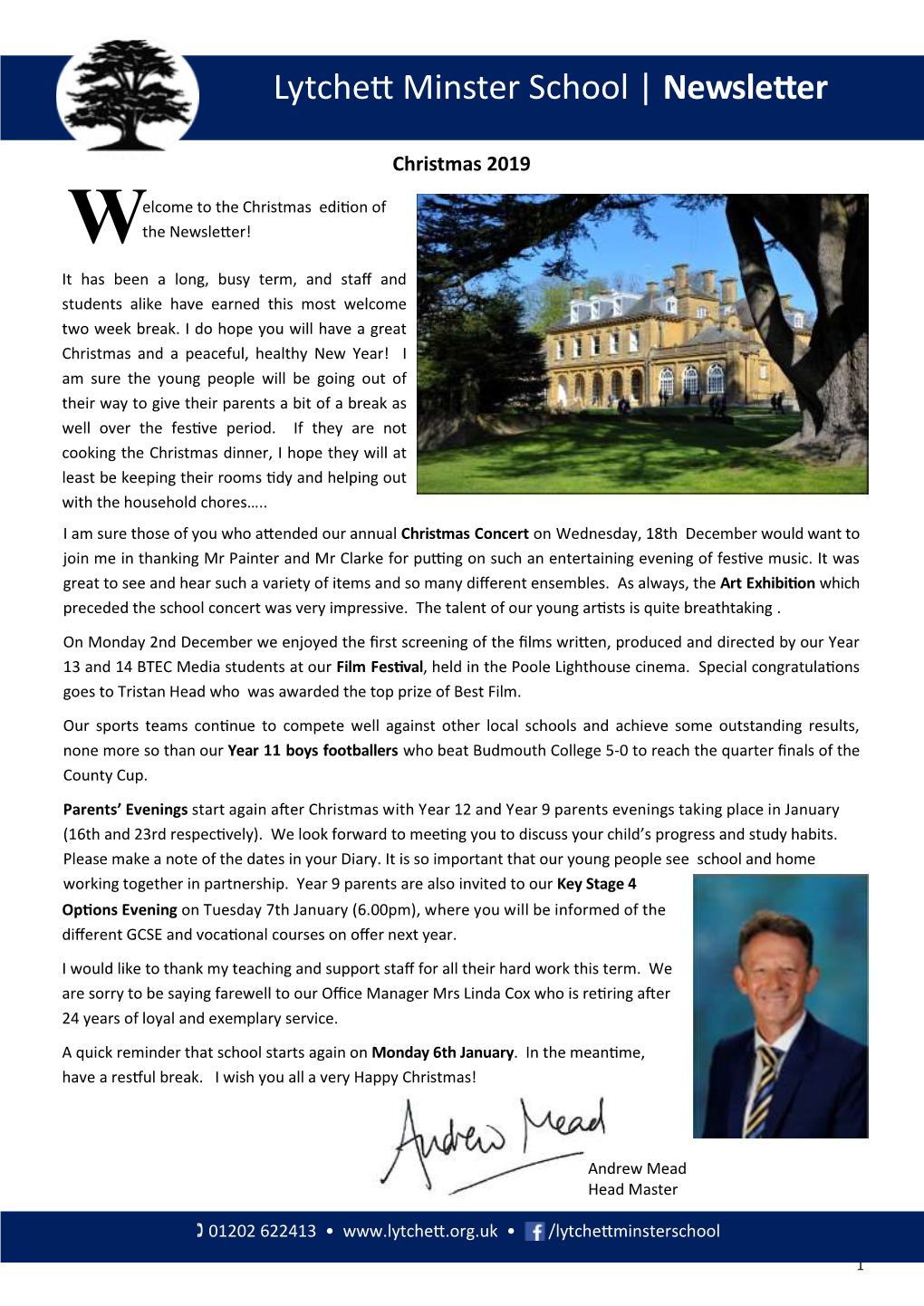 Lytchett Minster School | Newsletter