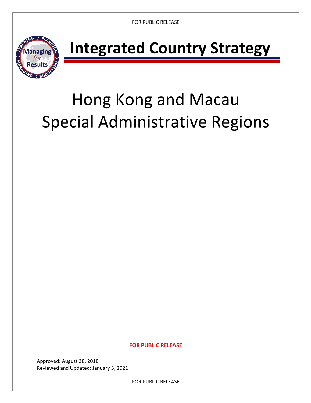Hong Kong and Macau Special Administrative Regions