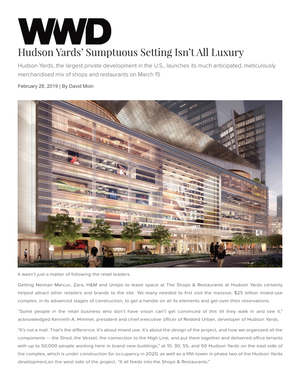 Hudson Yards' Sumptuous Setting Isn't All Luxury