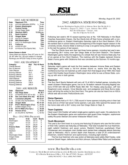 2002 Arizona State Football