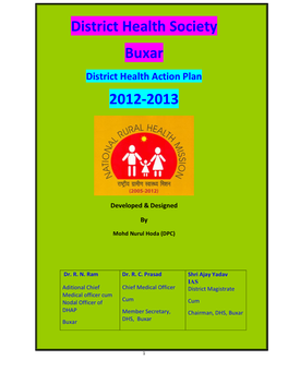 District Health Society Buxar 2012-2013