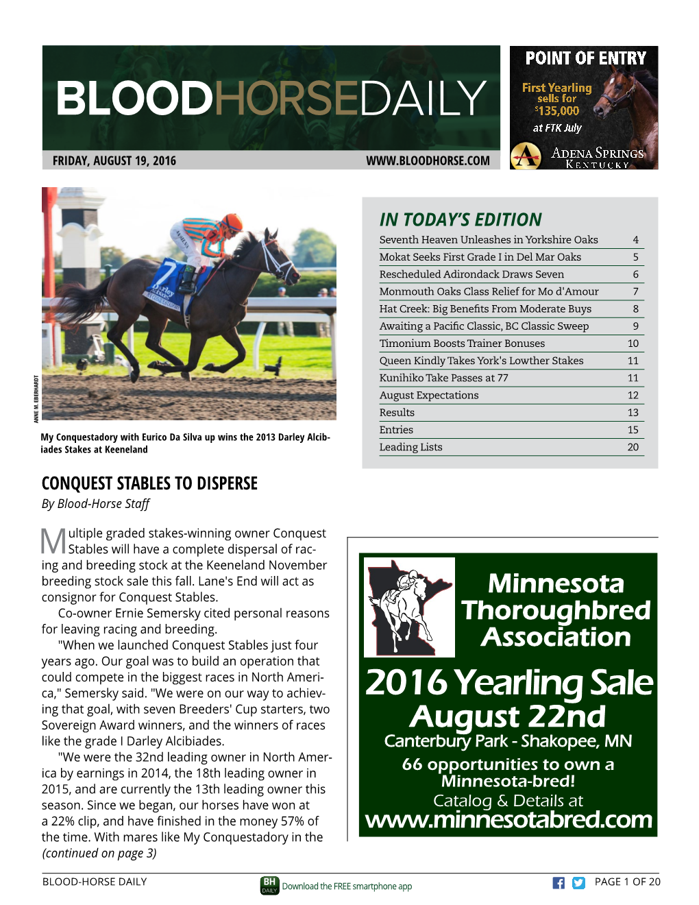 2016 Yearling Sale