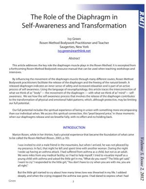 The Role of the Diaphragm in Self-Awareness and Transformation