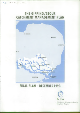 The Gipping/Stour Catchment Management Plan