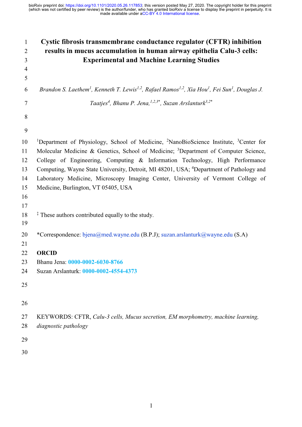 Cystic Fibrosis Transmembrane Conductance Regulator