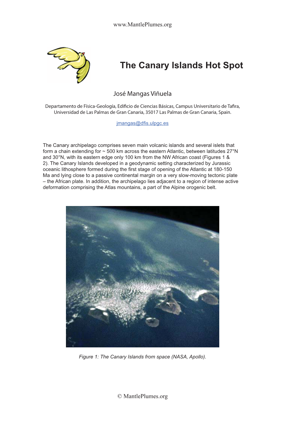 The Canary Islands Hot Spot