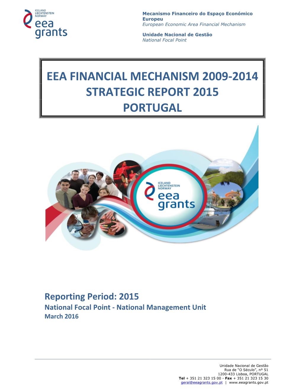 Eea Financial Mechanism 2009-2014 Strategic Report 2015 Portugal