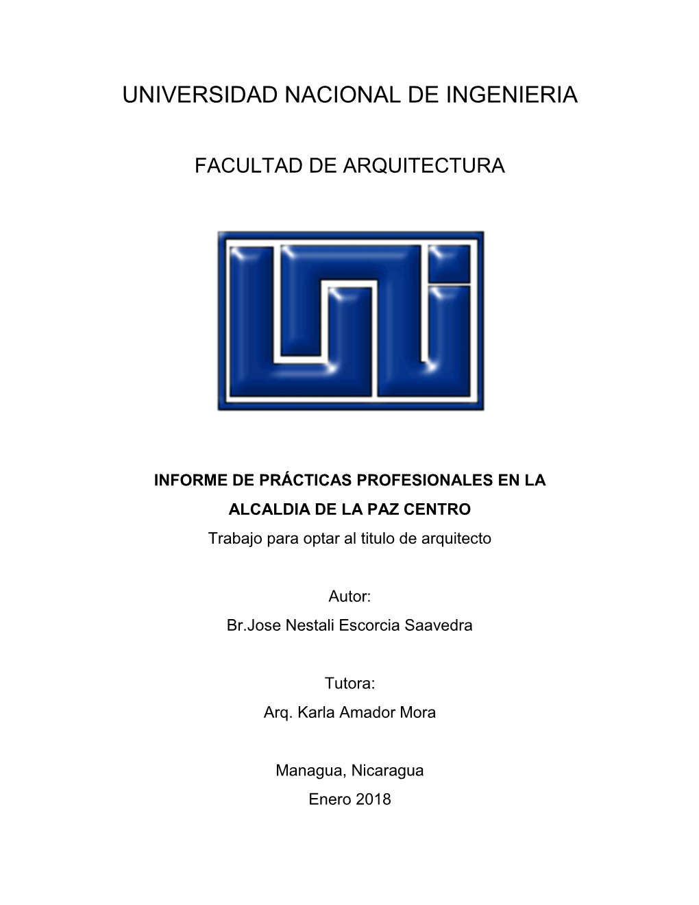 Universidad Nacional De Ingenieria